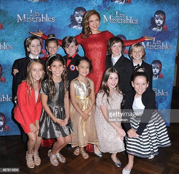 Patrice Tipoki with some of the Les Mis kids