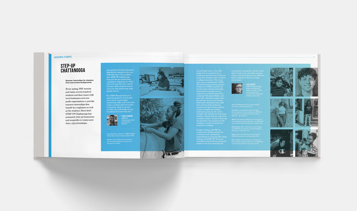 PEF Annual Report Layout Design - Students