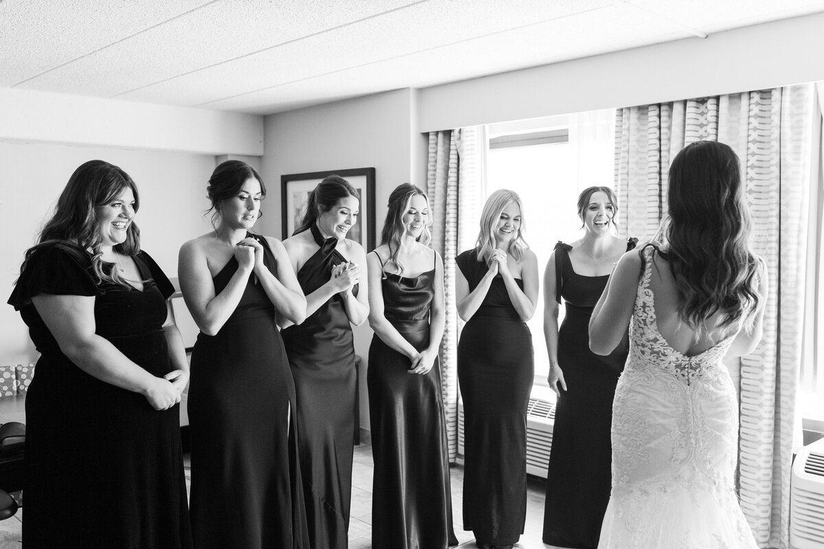 Bridesmaids First Look Wedding Photography