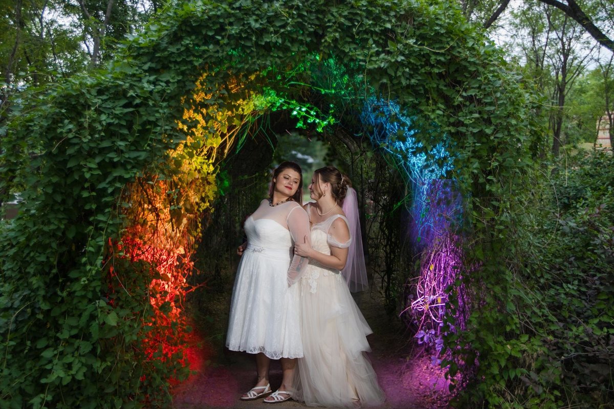 Same Sex lesbian Wedding at Hillside Gardens