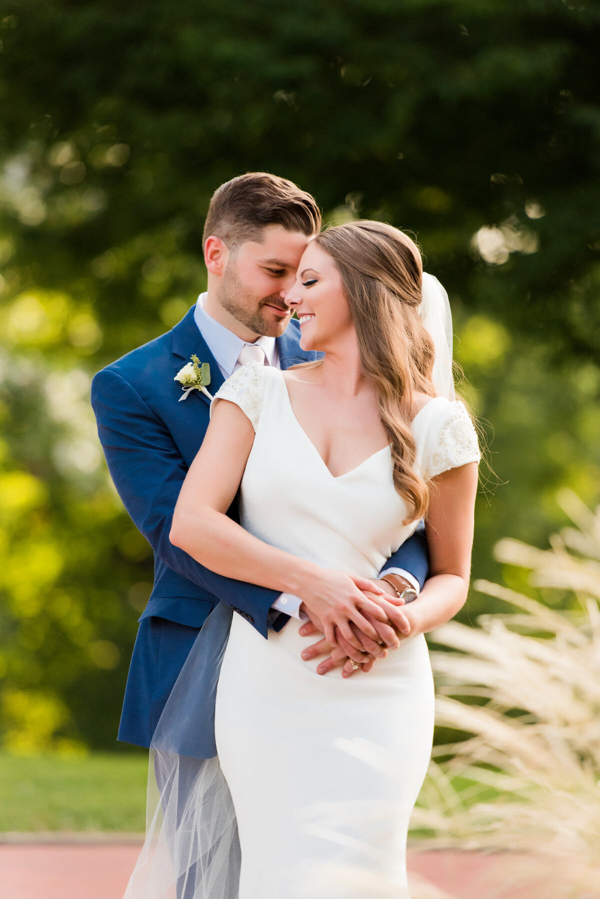 married couple wedding photo at oglebay resort