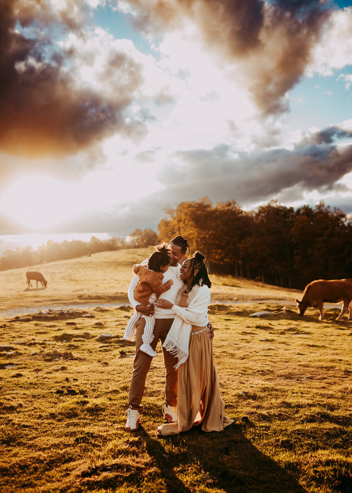 sunset-golden-hour-family-portraits-asheville-nc