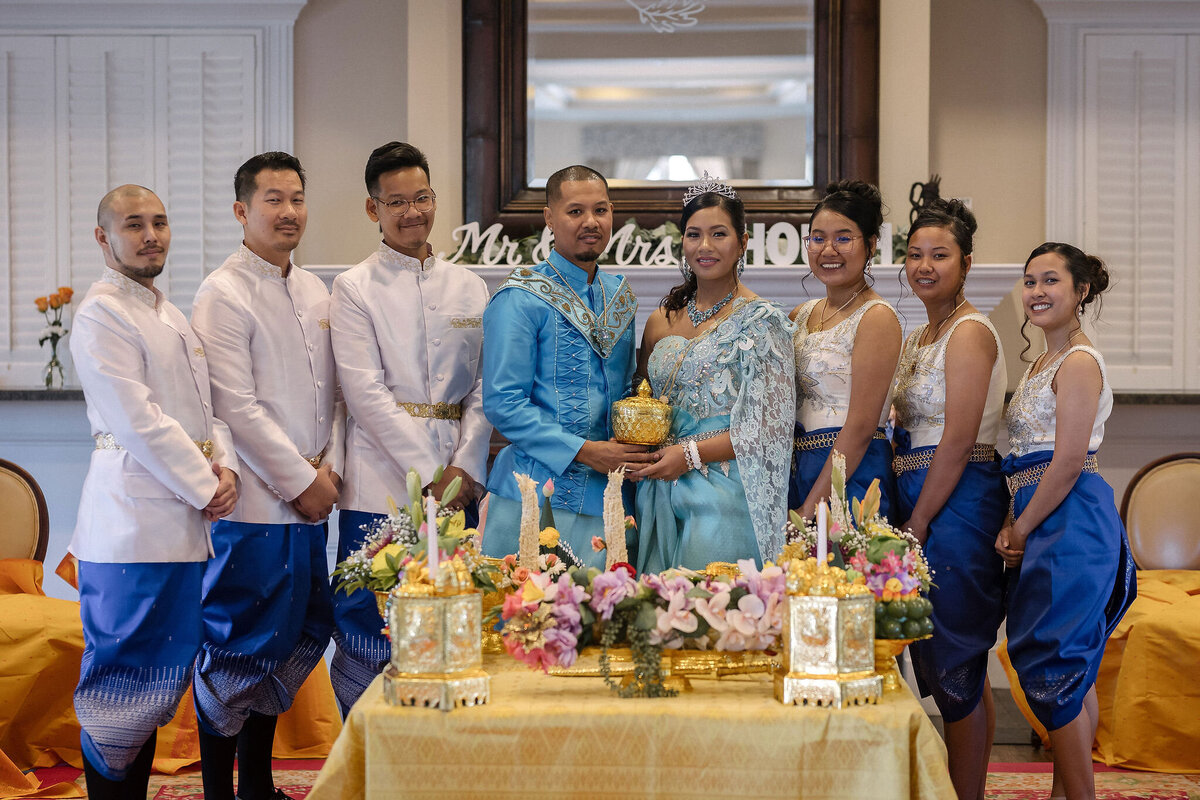 Traditional Khmer Wedding Ceremony Outfits | Khmer Wedding Photography, Phavy Photography