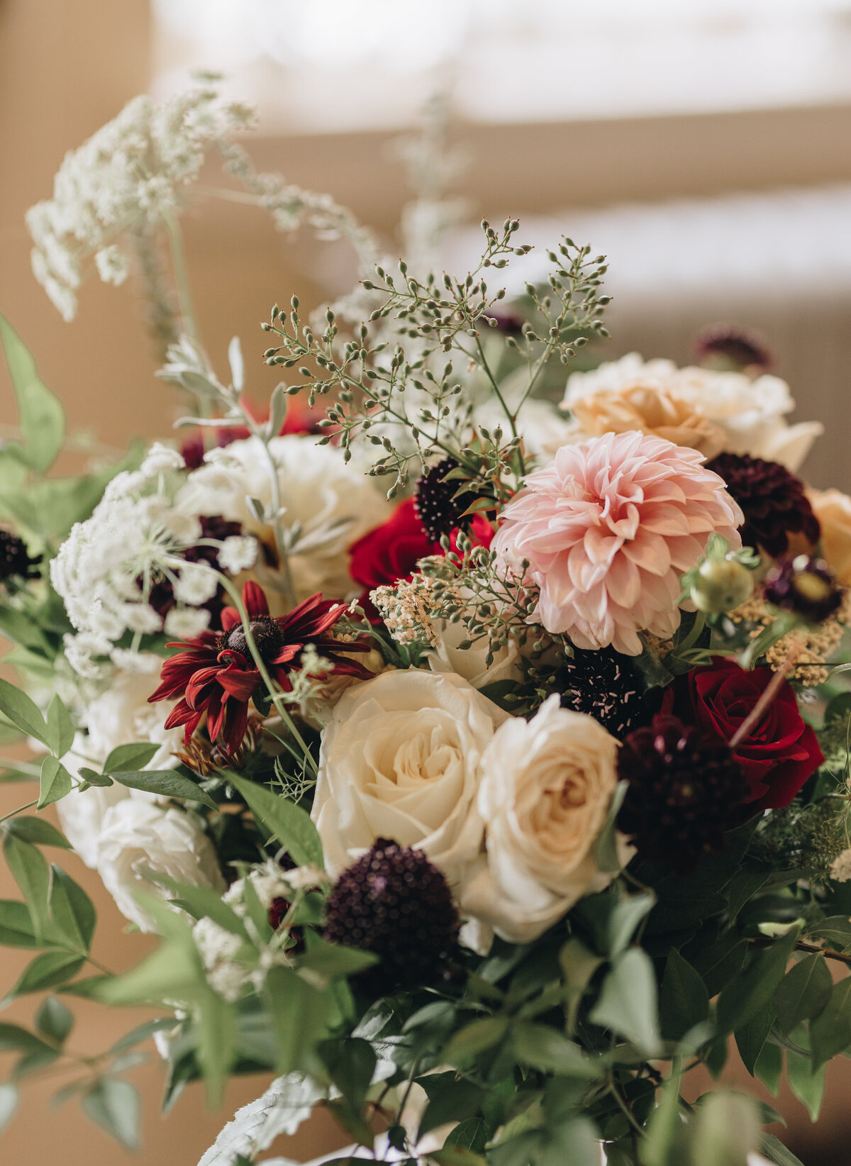 TONY + REKHA Ashville Wedding Day 2 Hindu Ceremony- Mandap design -birch wood flowers 2