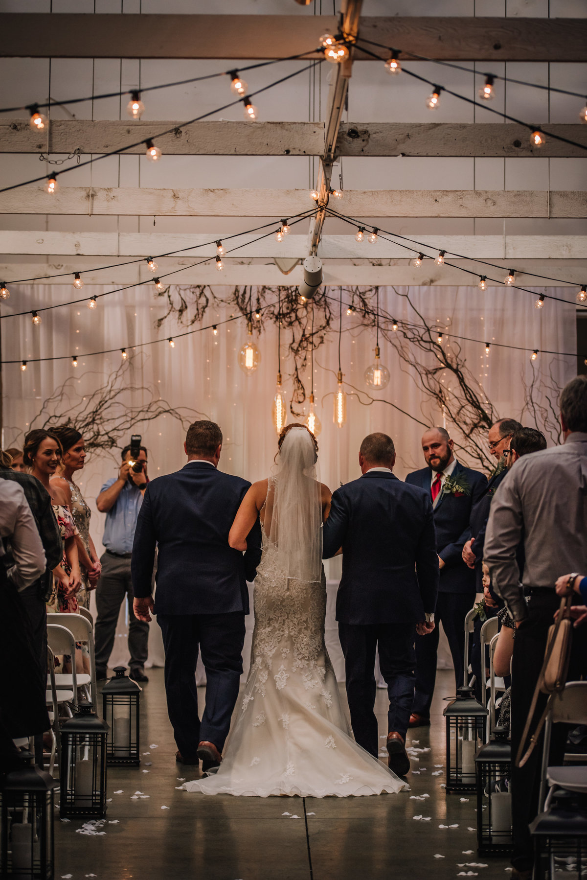 bride walking down aisle