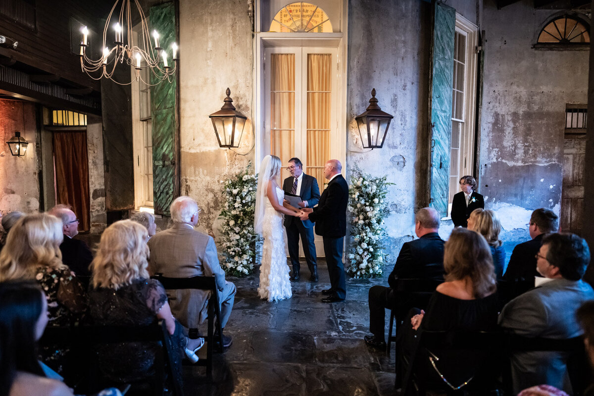 Wedding ceremony at Latrobe's on Royal
