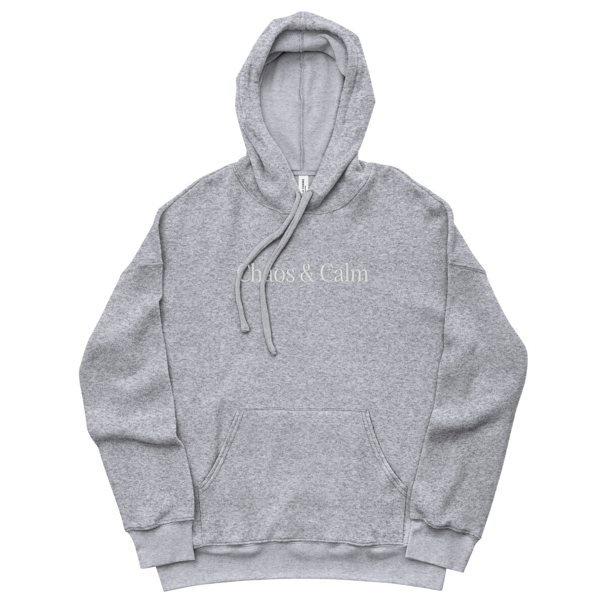 Heather Grey unisex fleece Chaos & Calm  Hoodie I Merch Shoppe I Chaos & Calm