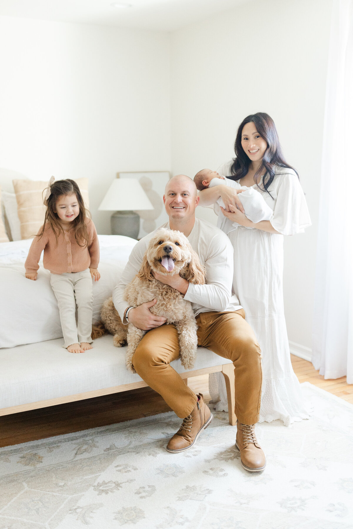 In-home newborn portrait session with siblings in Philadelphia - 21