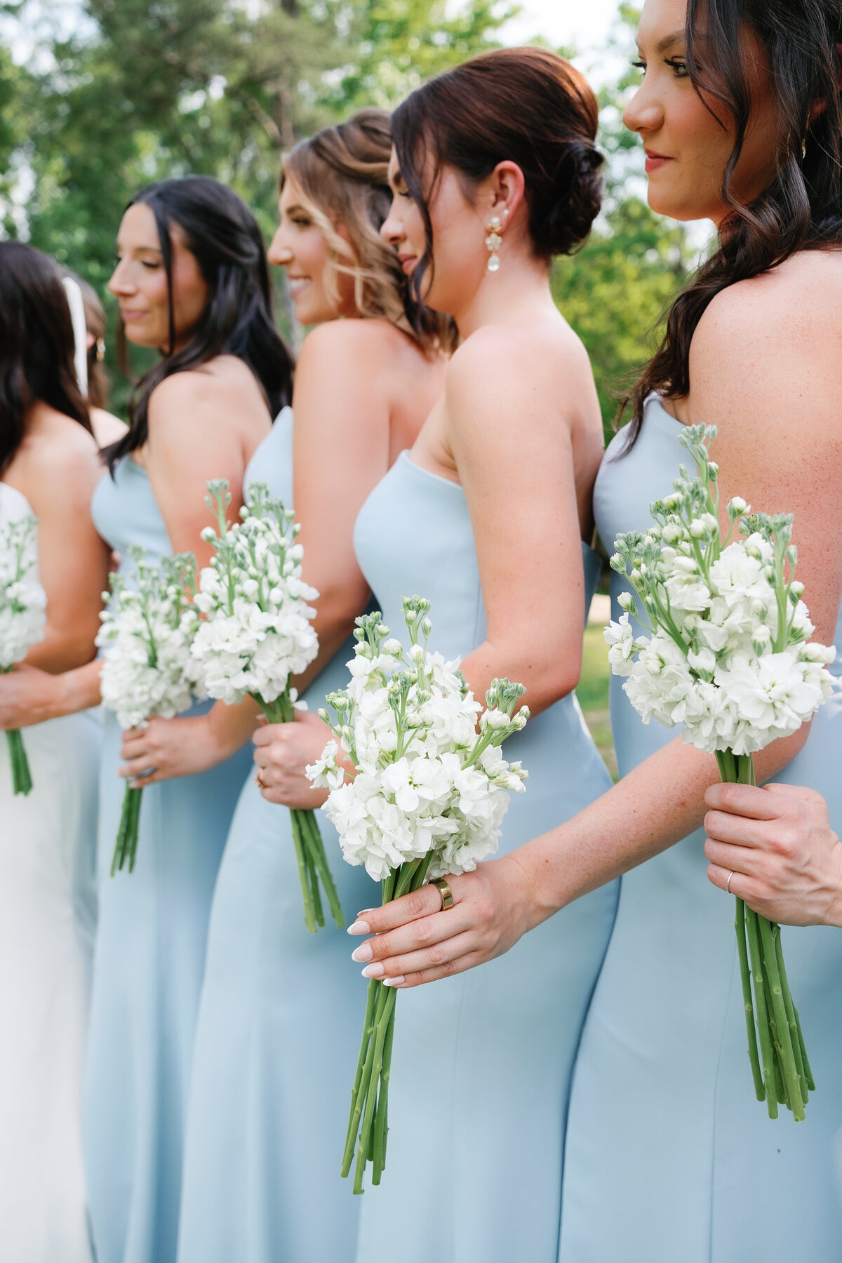 Blue Bridesmaid Dresses New Orleans Wedding Photograpehr