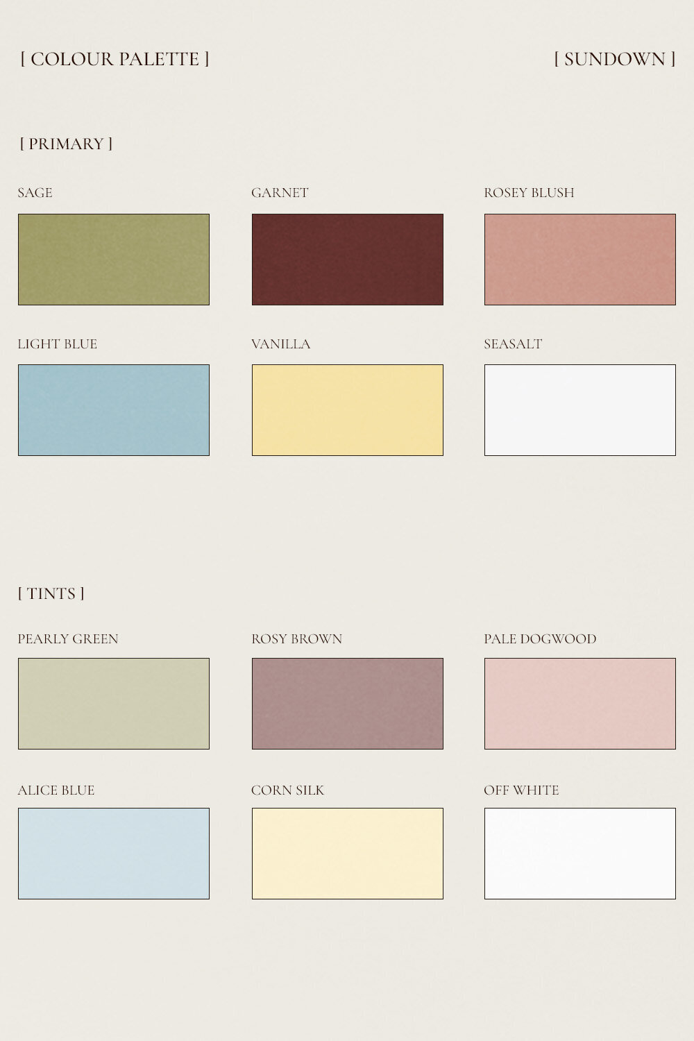 SD Colour Palette