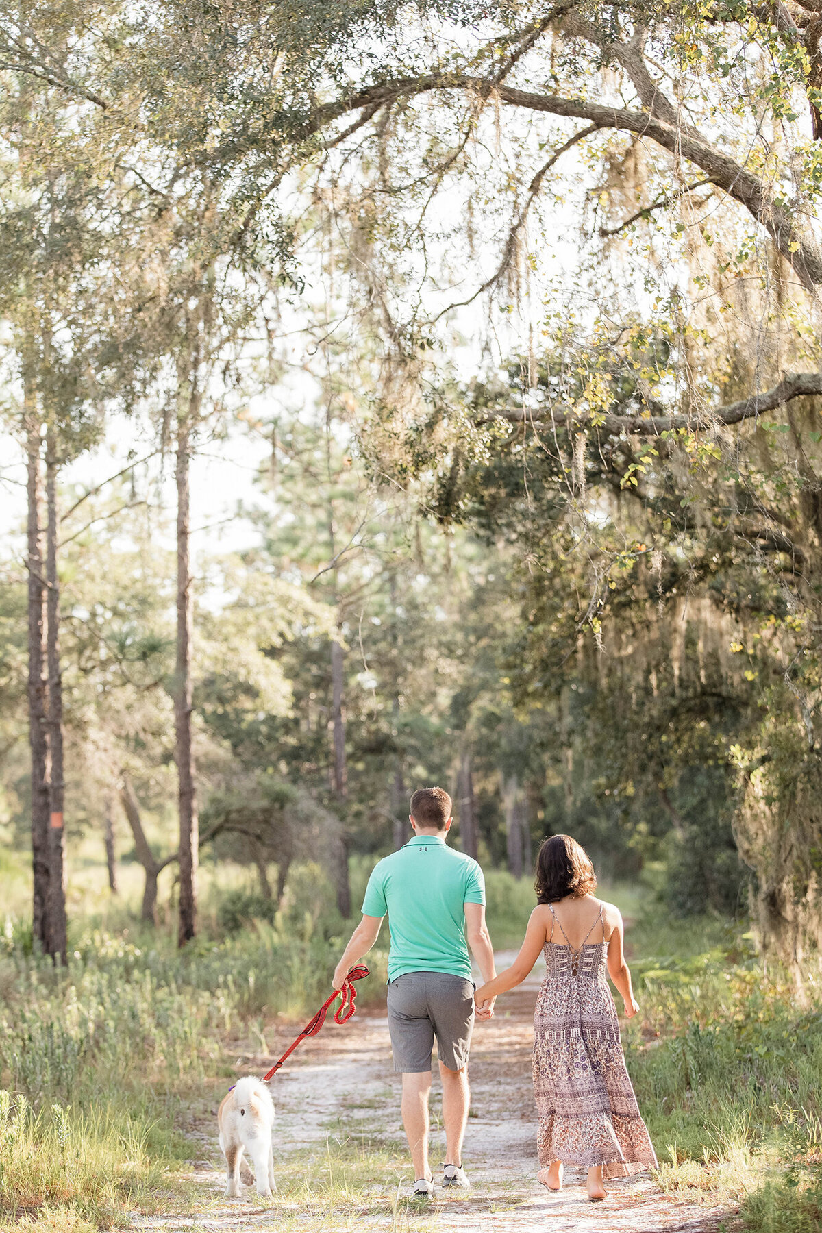 engagement portrait taken at Lake Louisa State Park in Clermont Florida