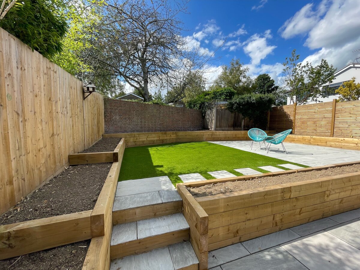 linear artificial grass