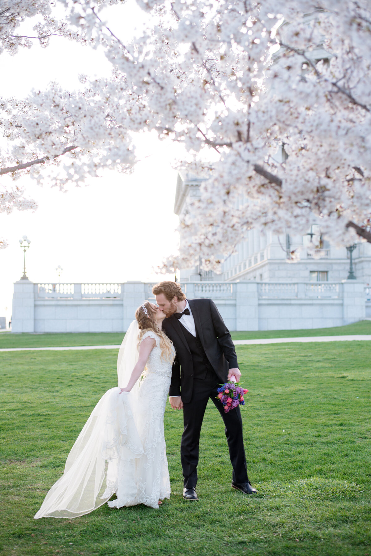 Shalee&Grant - Utah Capitol Cherry Blossoms Wedding Formals -80