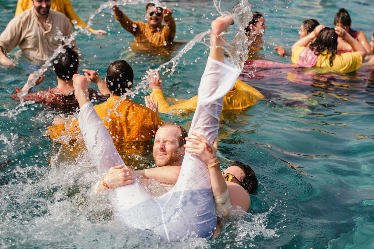CANDID WEDDING PHOTOS| POOL PHOTOS | HALDI CANDID PHOTOS | RAAS UDAIPUR WEDDING | PORTFOLIO | TEAM OMBRE 