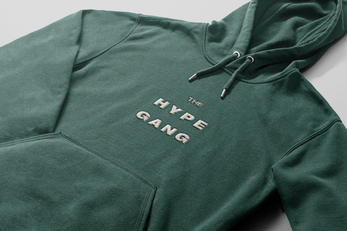 The Hype Gang canva brand identity for a cool and groovy apparel brand