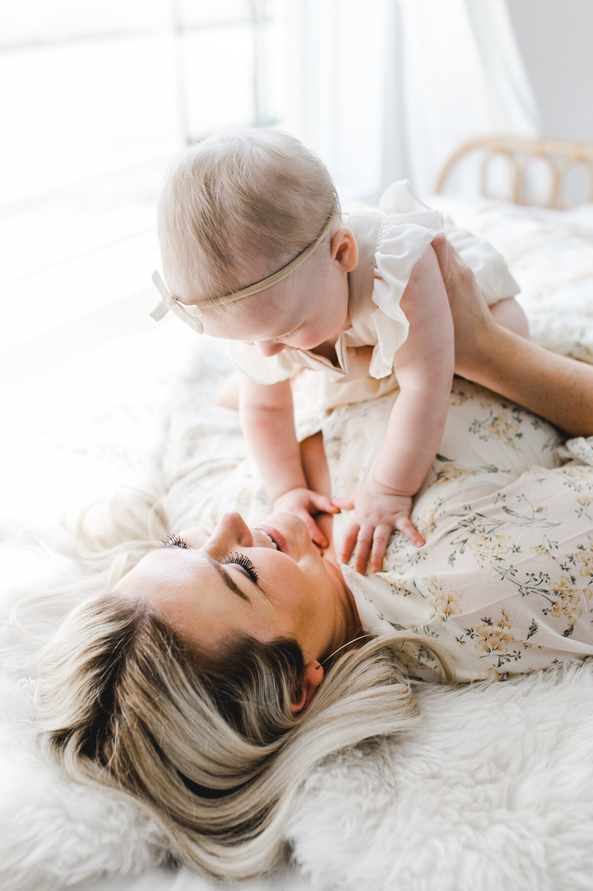 Motherhood session with 8 month old
