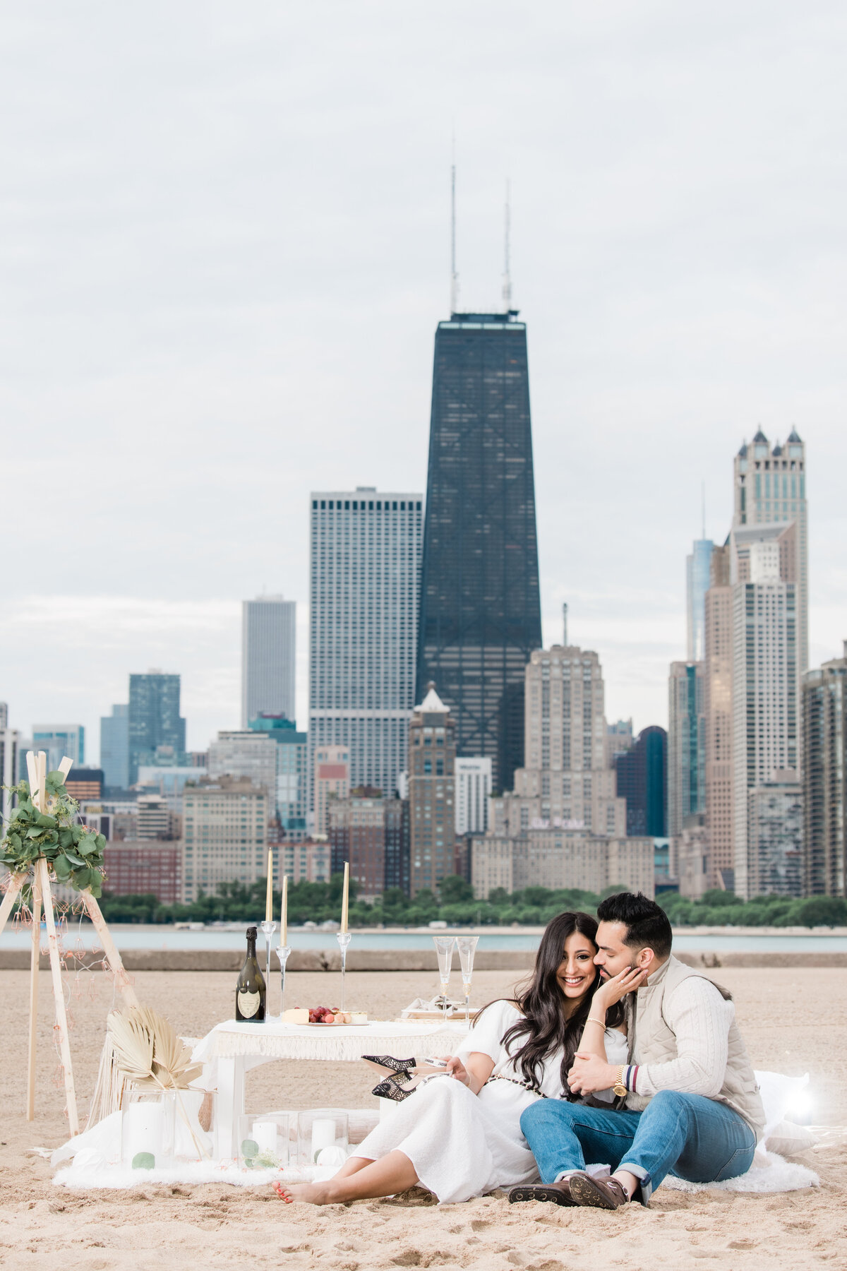 jessica and sean chicago beach and city engagement final-15