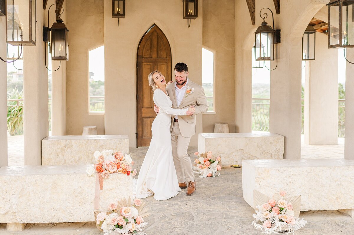 A Couple Eloping at Chapel Dulcinea - photographed by Austin Tx based Wedding photographer - Lydia Teague