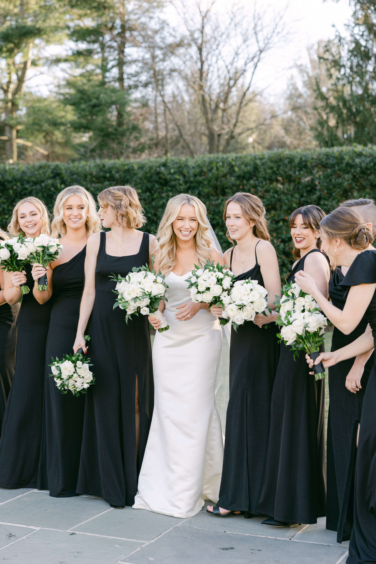 black bridesmaid dresses