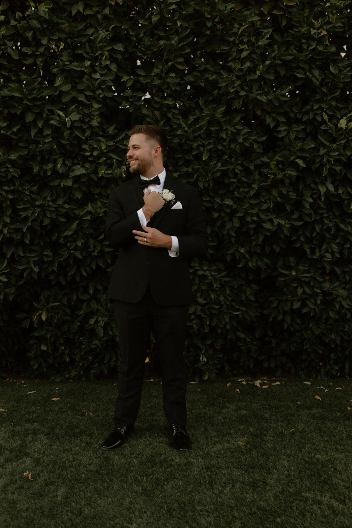 Groom portrait on his wedding day