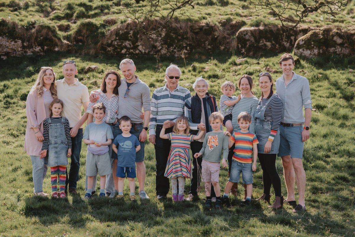 extended family photoshoot