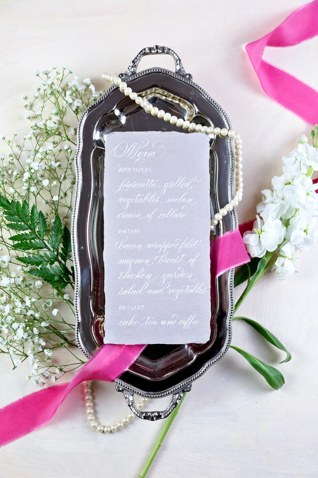 G Designers Wedding Menu WM9