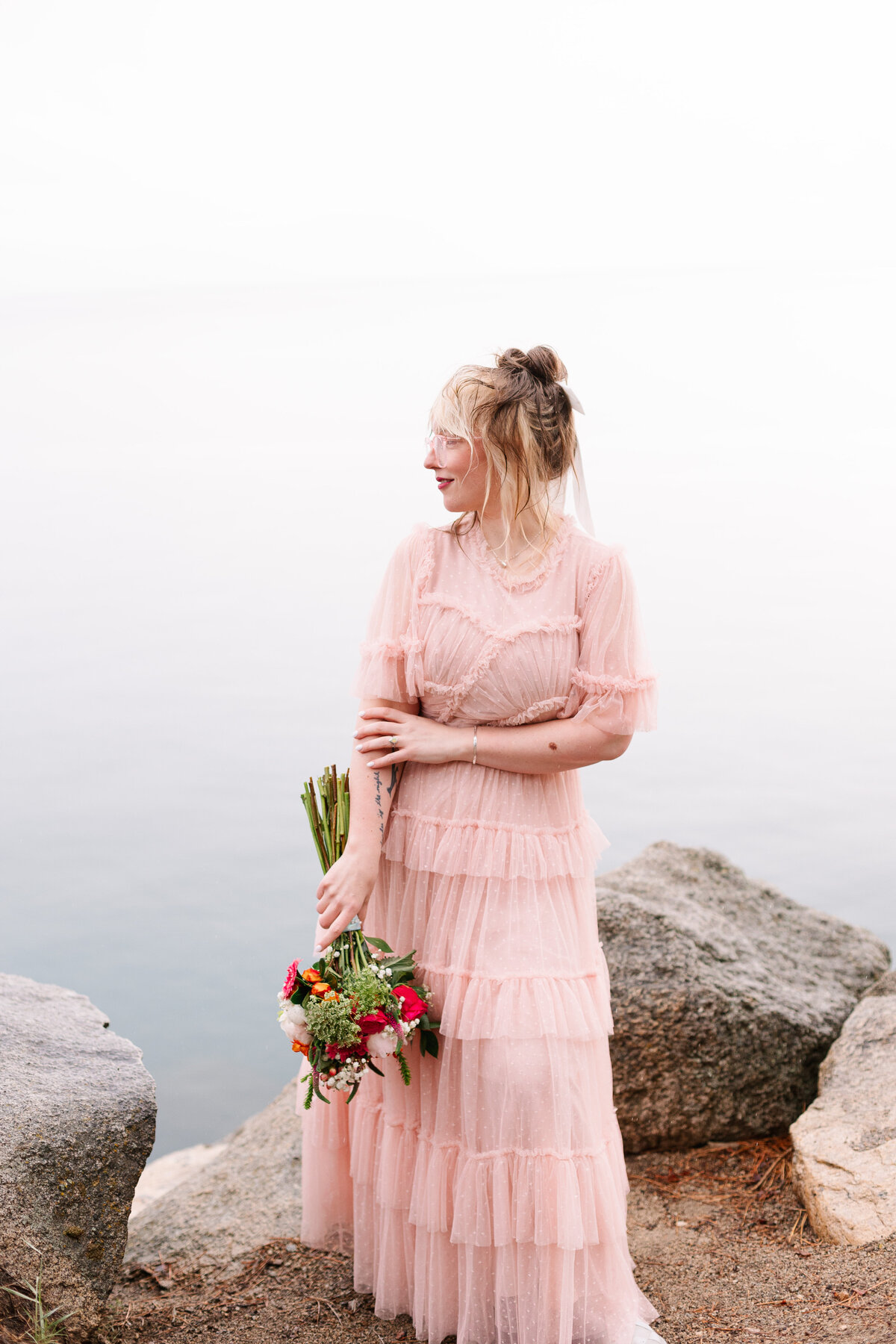 Lake Tahoe Mountaintop Elopement - 34