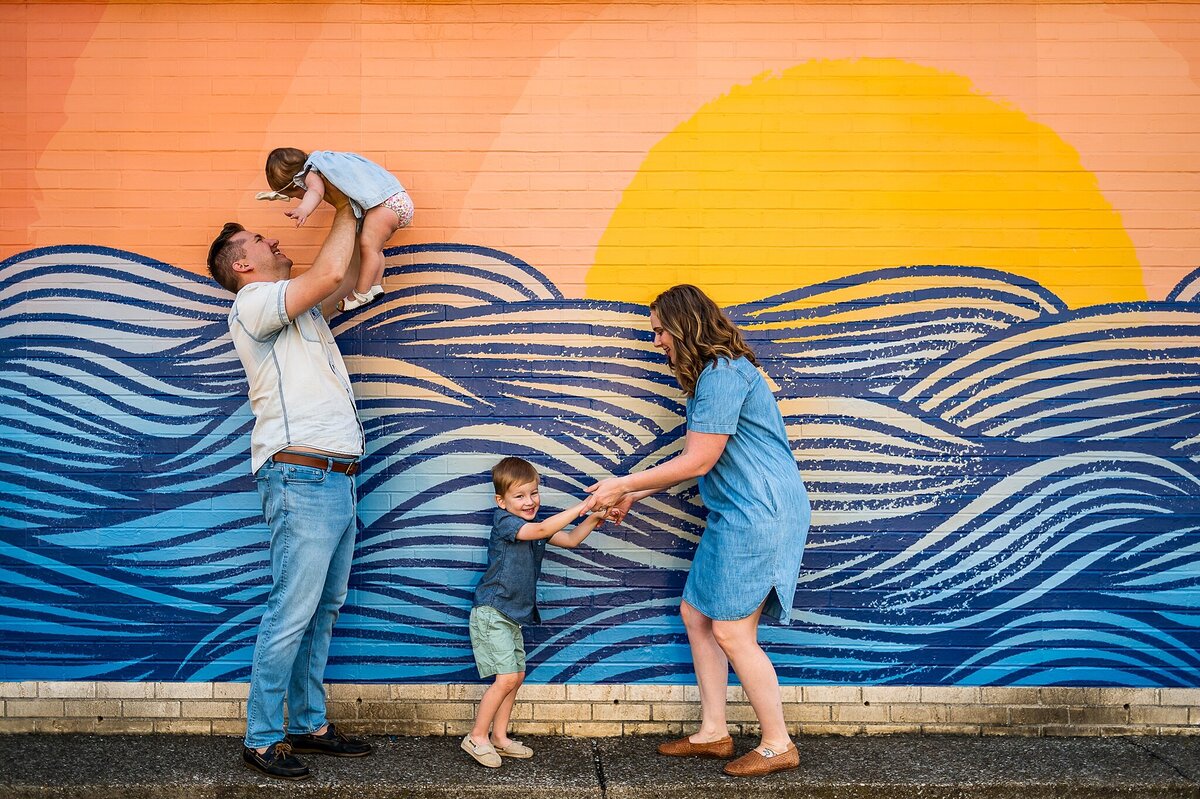 fun family photography in charlotte