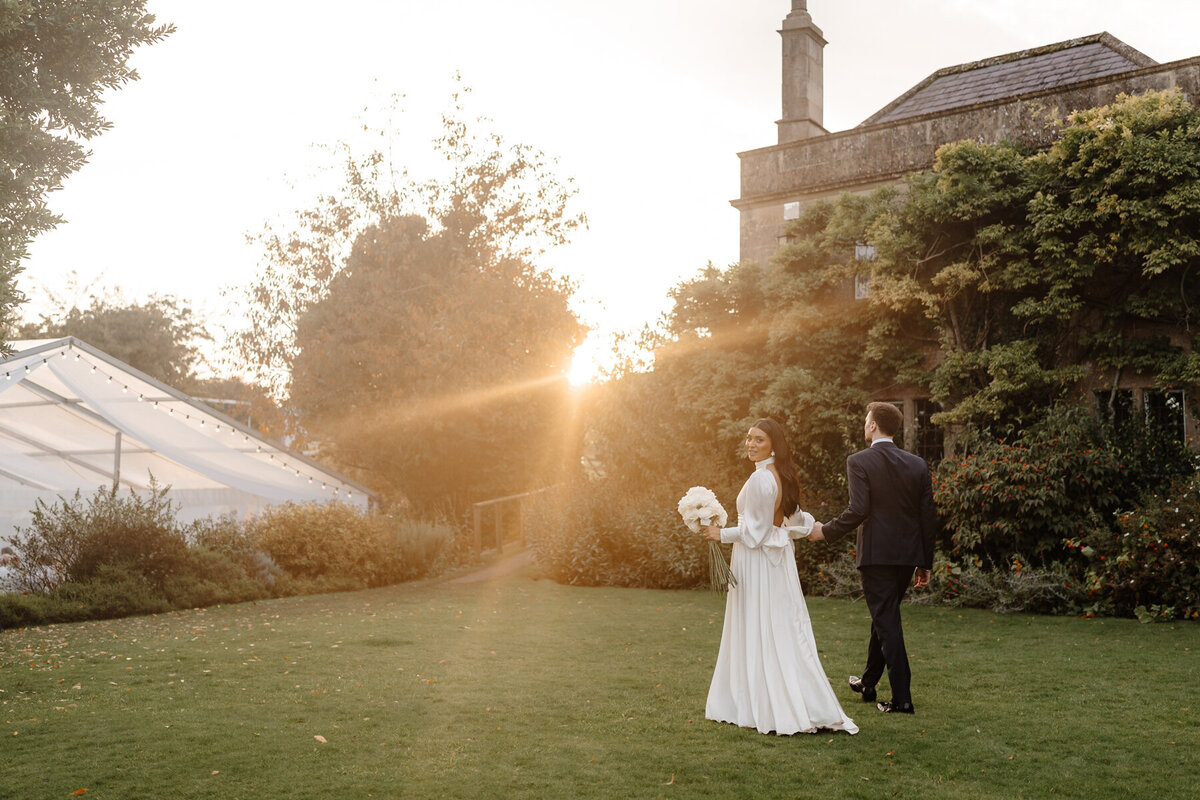 Hamswell House Wedding Photography Golden Hour