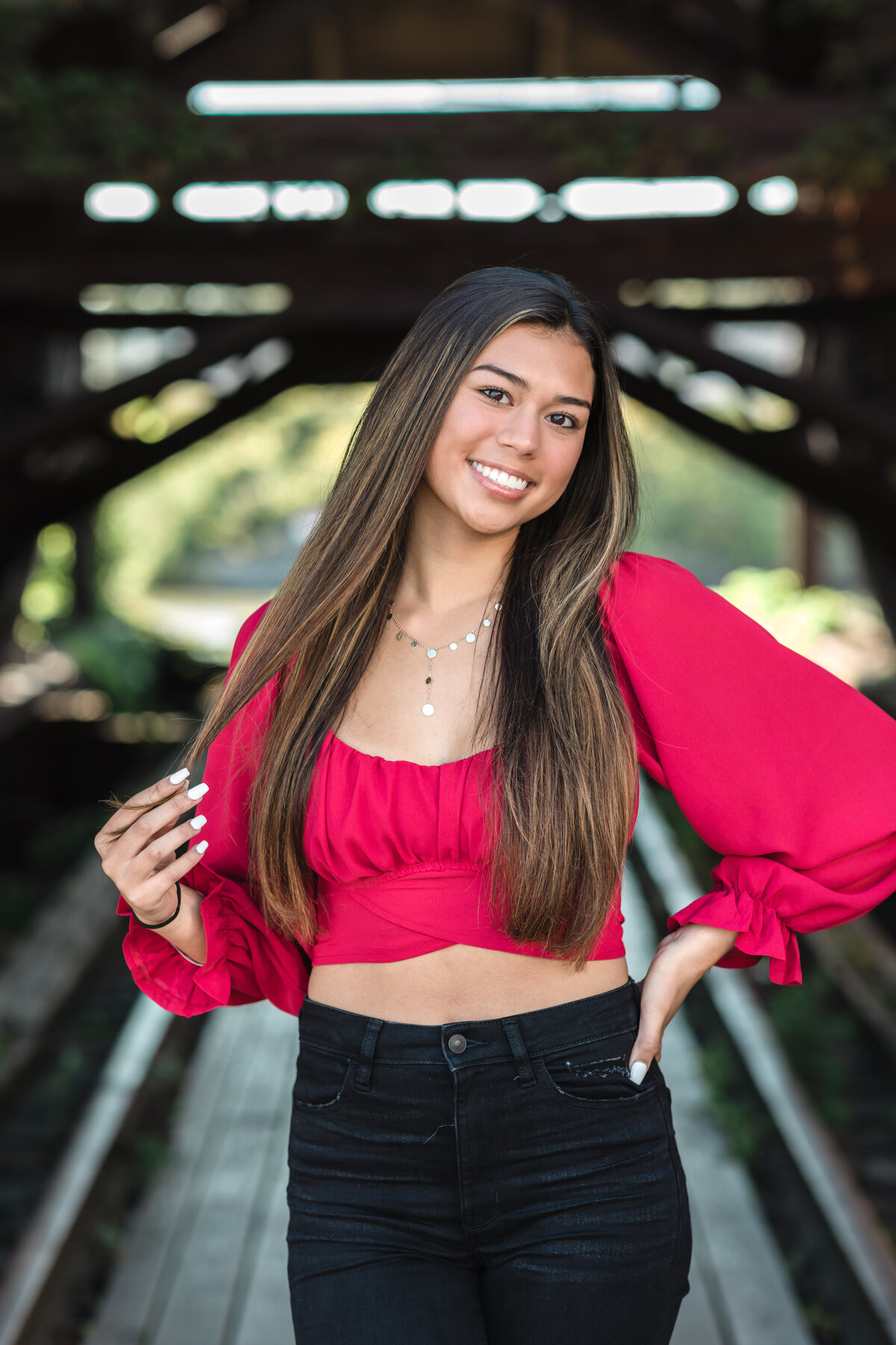 senior portrait at shooters in cleveland ohio