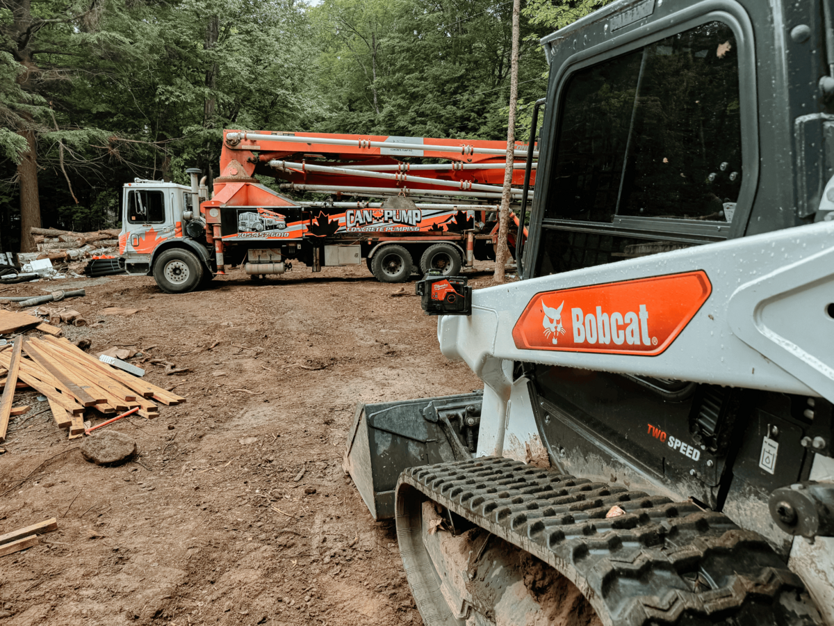 Haliburton Highlands custom home construction with experienced trades handling site grading, excavation, and foundation building start to finish.