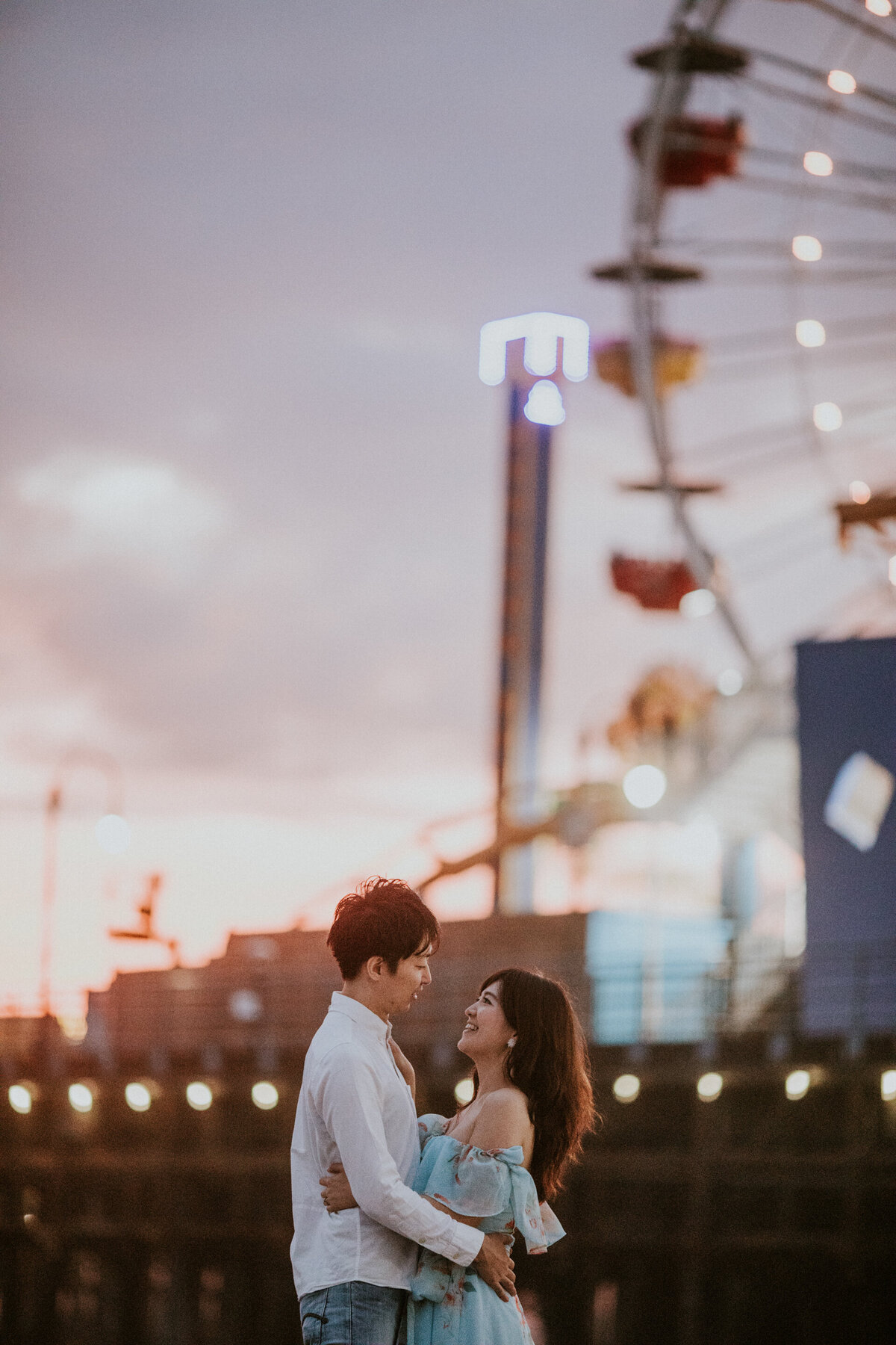 Santa Monica Pier Engagement Photos-39