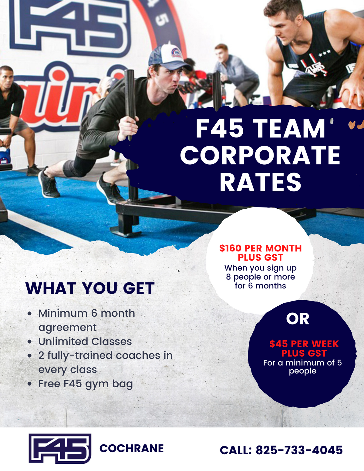 Blue Men's Fitness Gym Flyer