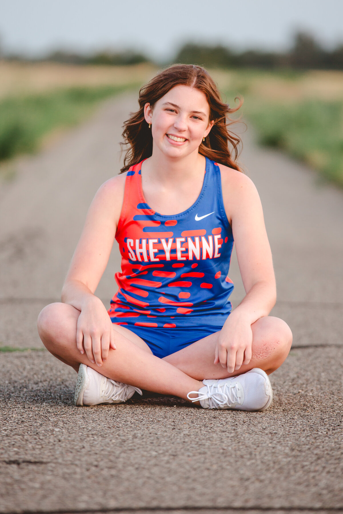 senior session, field, north dakota