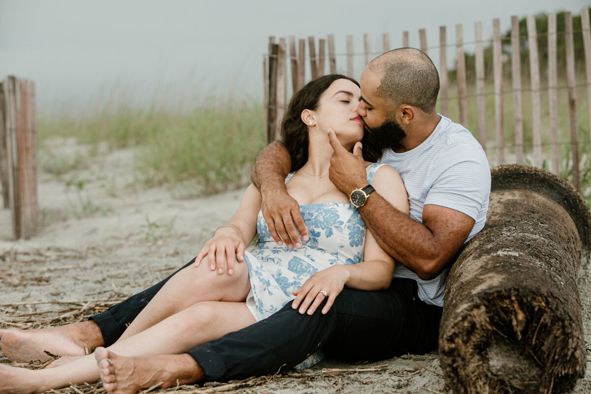 Romantic Engagement and Couple photography on the beach in Hilton Head by Lisa Staff Photography