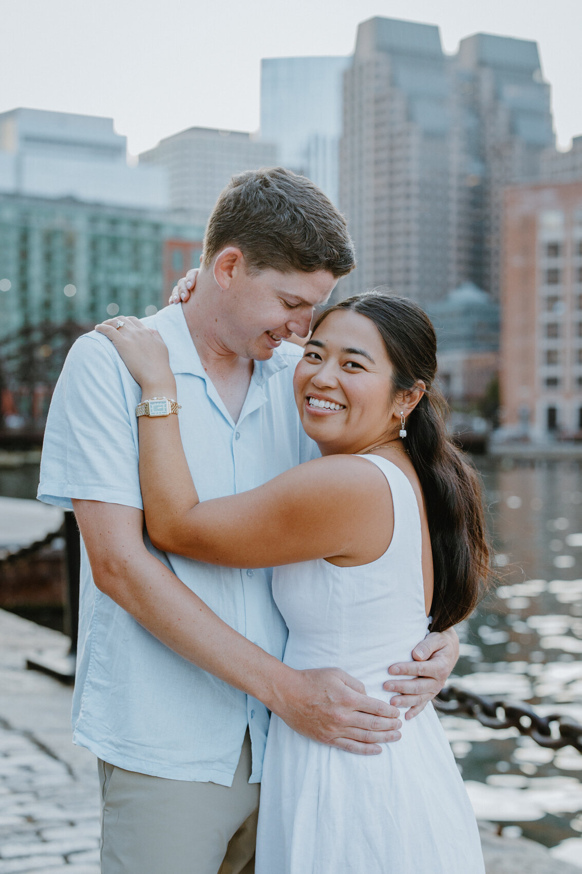 Boston Seaport Engagement Photos-New England Wedding Photographer-10264