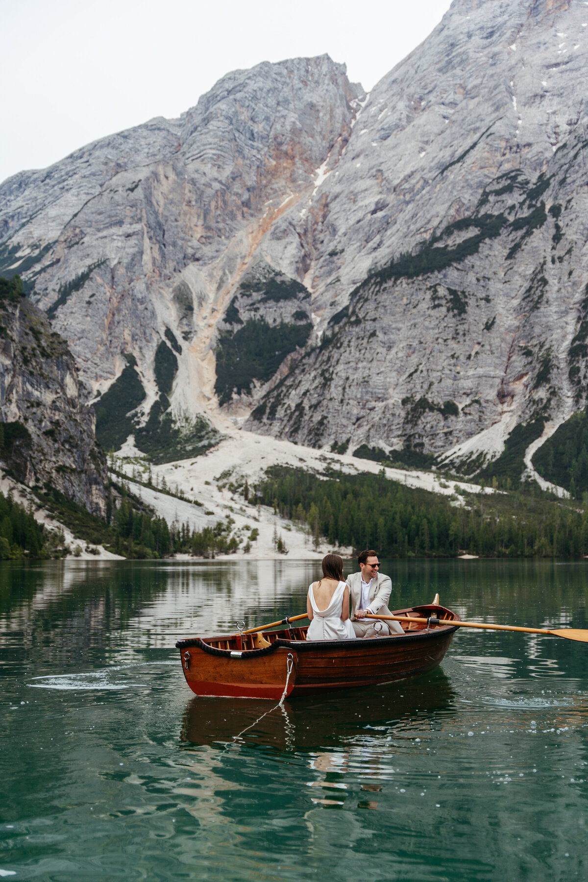 sweet couple romantic lake photo