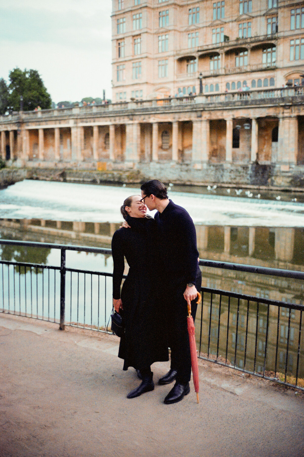 Analogue couple portrait session in Bath