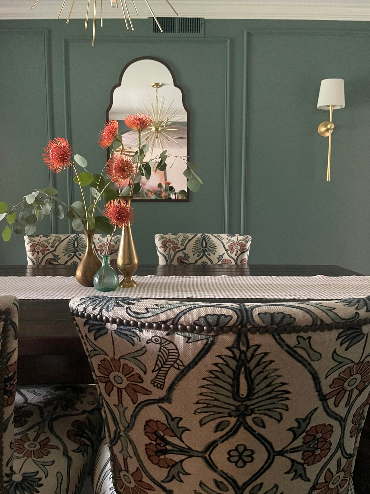 dusti j design floral chairs dining