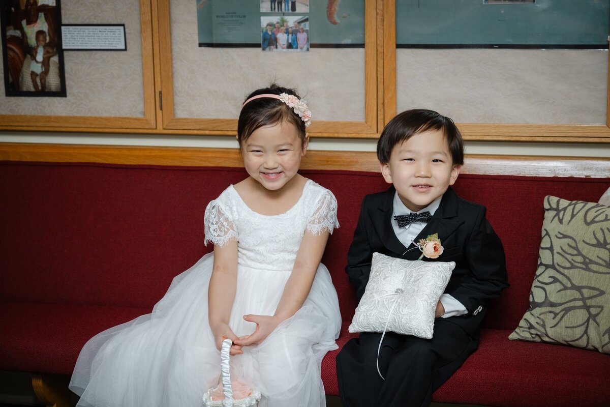 flower girl and ring bearer