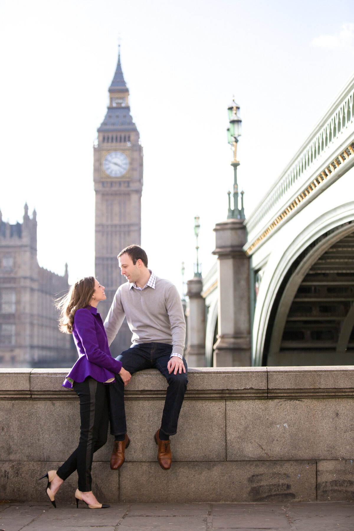 Couple portraits with Big Ben in background