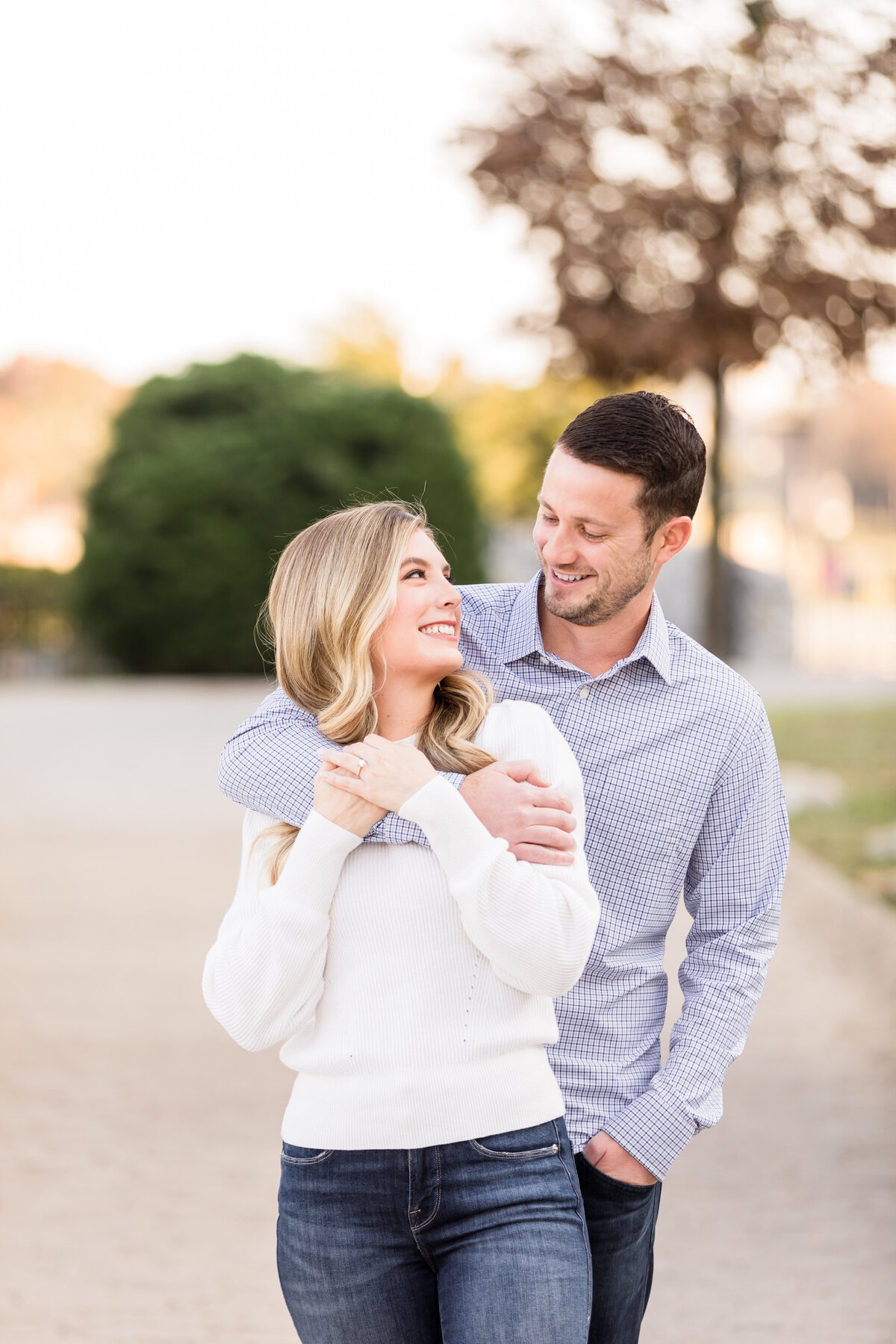 Light and Airy Engagement Pictures at Adriatica Village