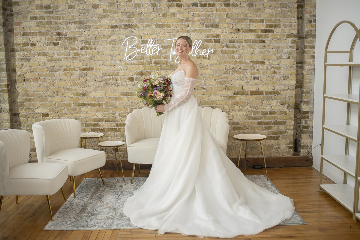 Elegant flower arrangement at wedding