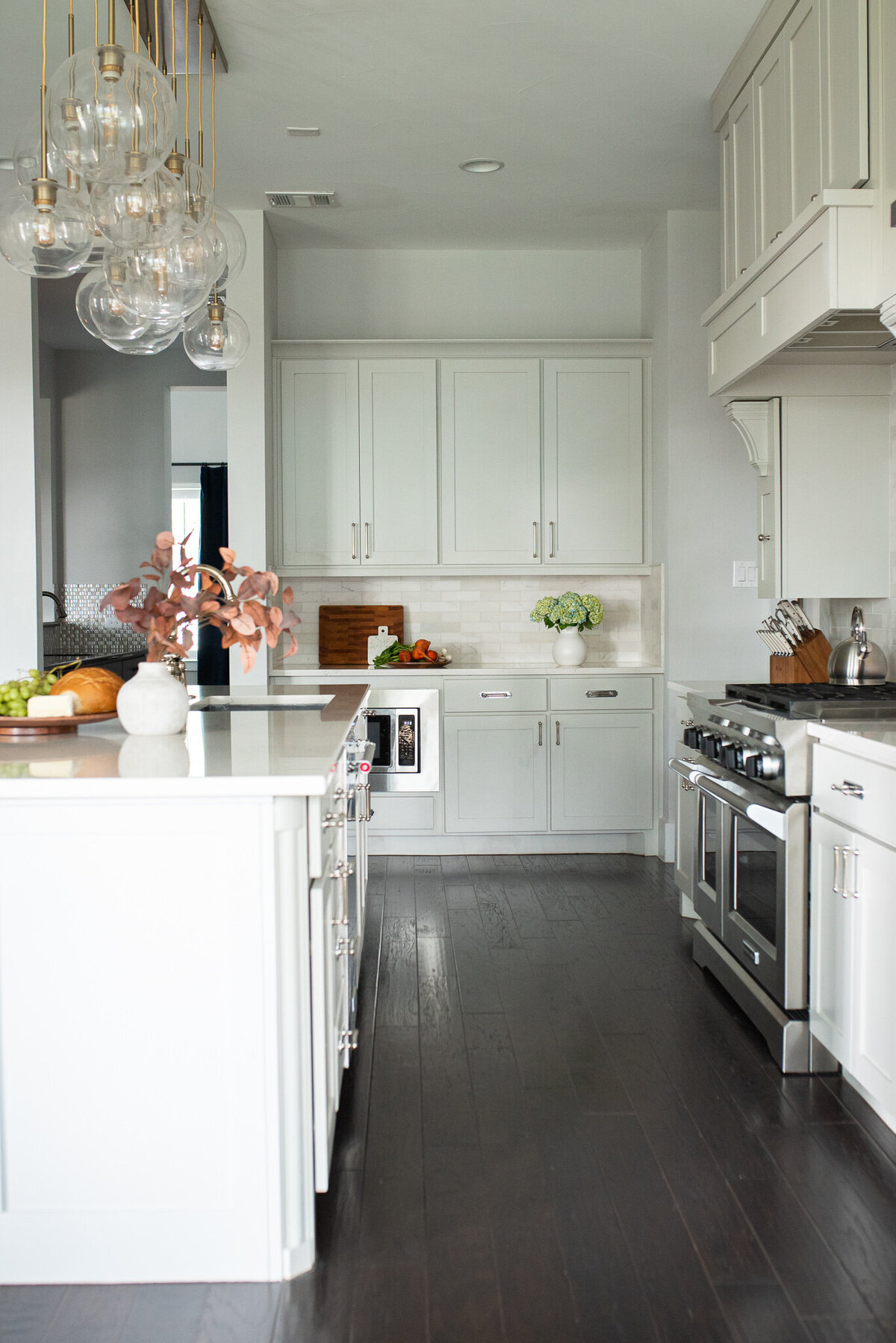 dusti j design green and white kitchen