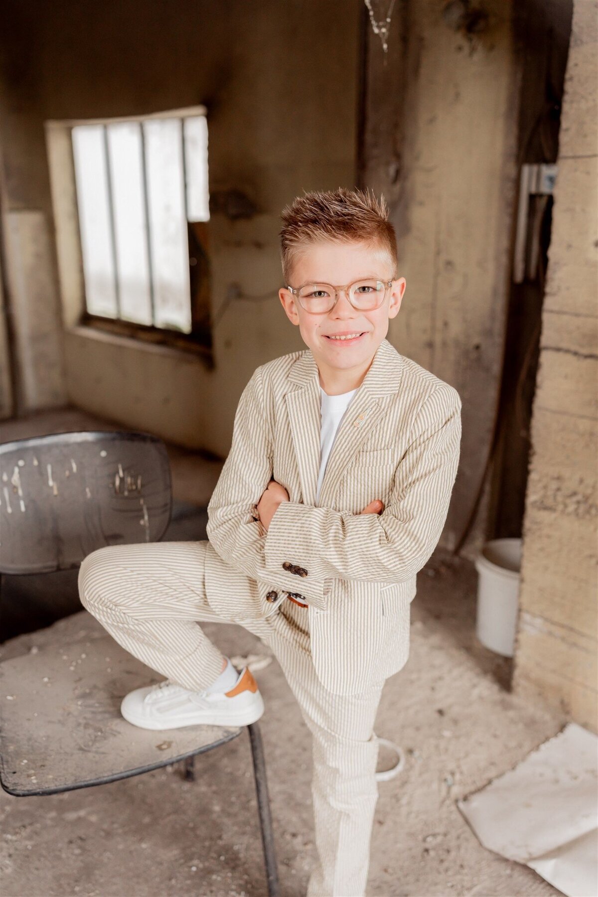 communiefotoshoot jongen