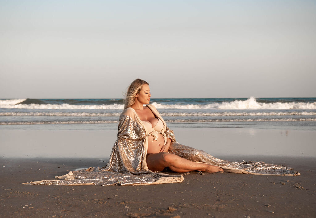 Luxury Beach Pregnancy Photographer