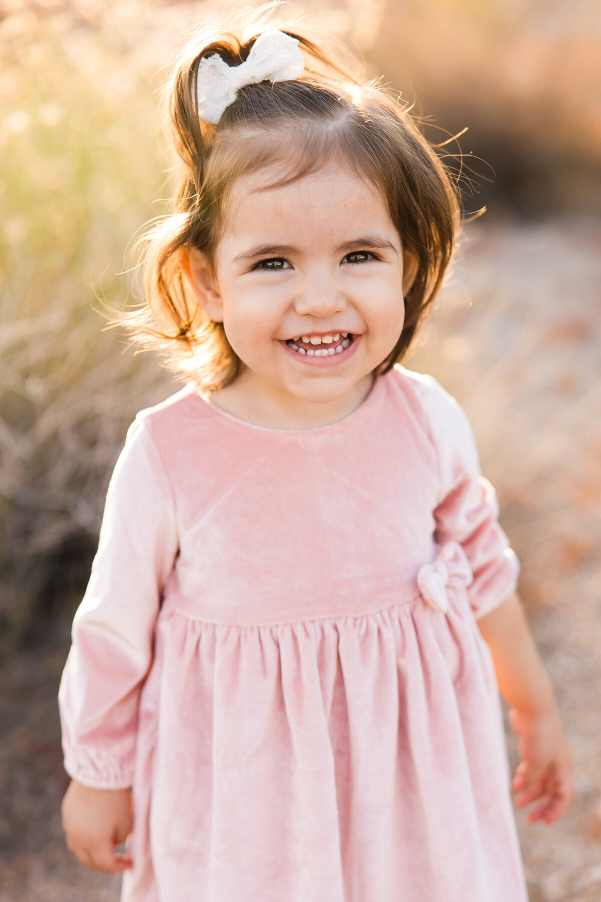 little girl smiling for photo