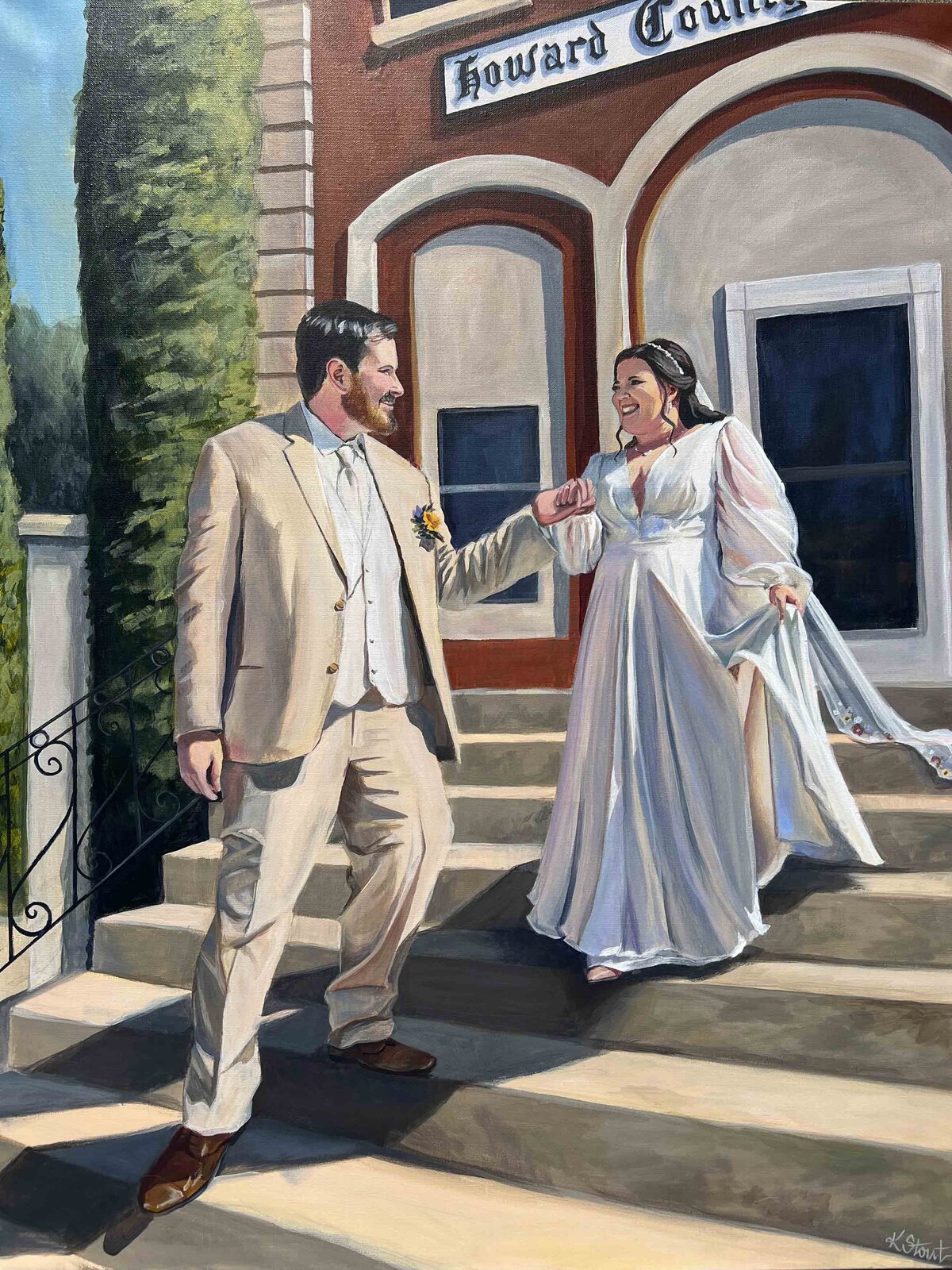 Iowa Live Wedding Painting