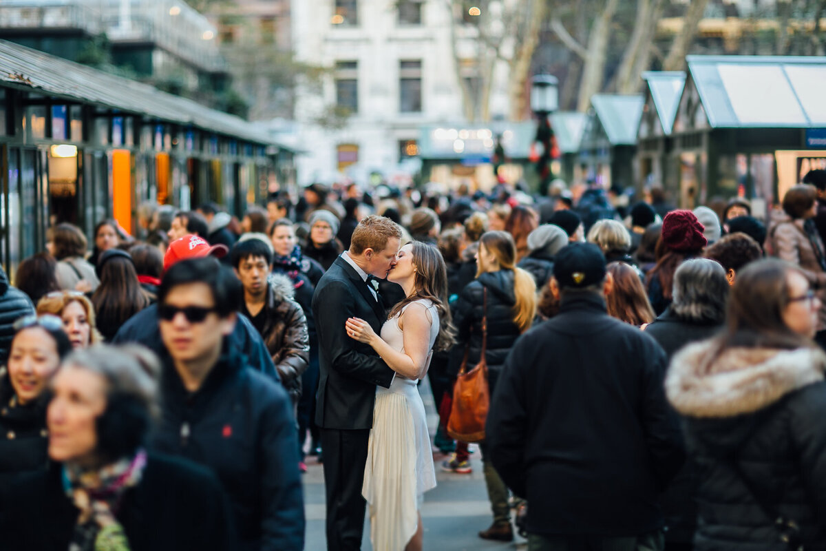 bryant park wedding photo