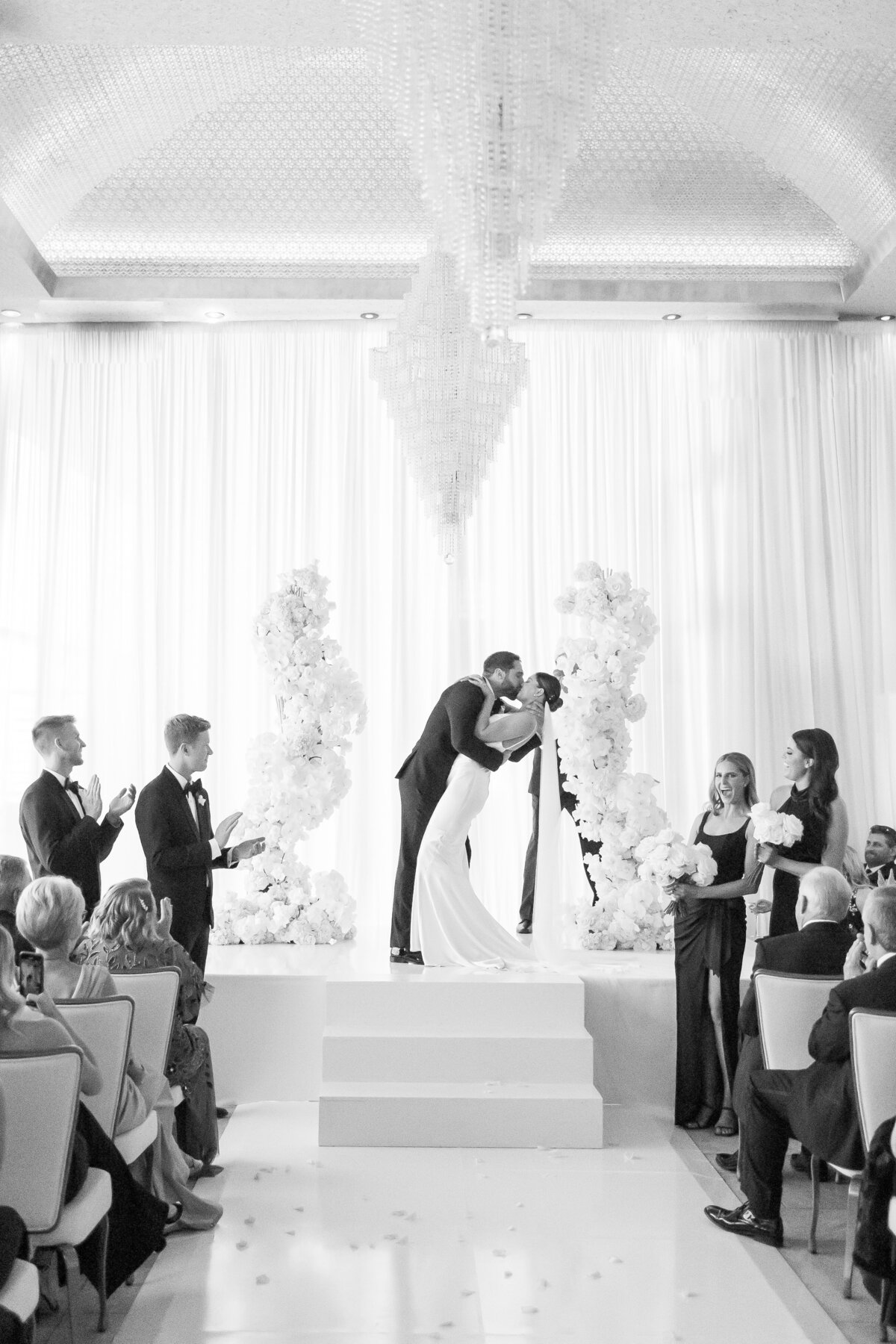 Luxe Black and White Wedding at Palms Casino Resort in Las Vegas - 29